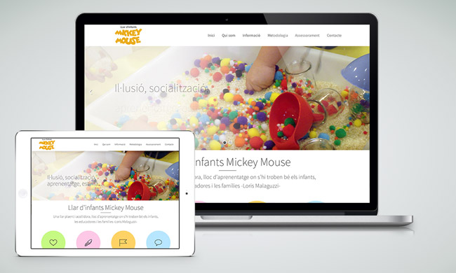 Mickey Mouse - llar d'infants - Diseño Web